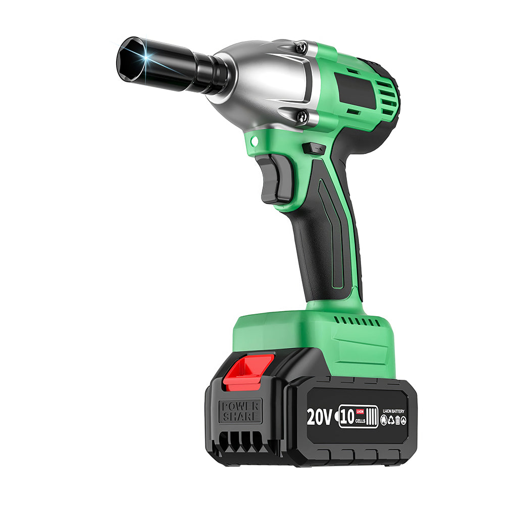 Cordless Impact Wrench 20V 430Nm Brushless 12 Drive with Battery