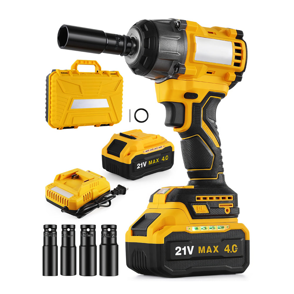 Cordless Impact Wrench 479Ft lbs High Torque 1/2 Inch with Battery