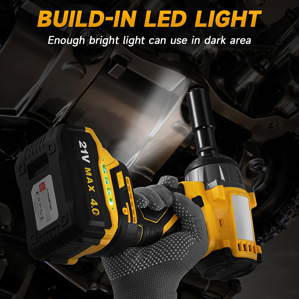 Cordless Impact Wrench 479Ft lbs High Torque 1/2 Inch with Battery